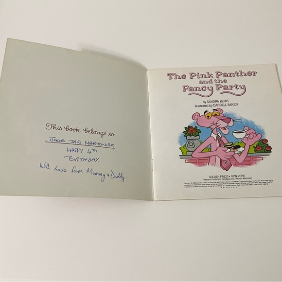 The Pink Panther and the Fancy Party Book A Golden Look Look Book - Picture 8 of 16